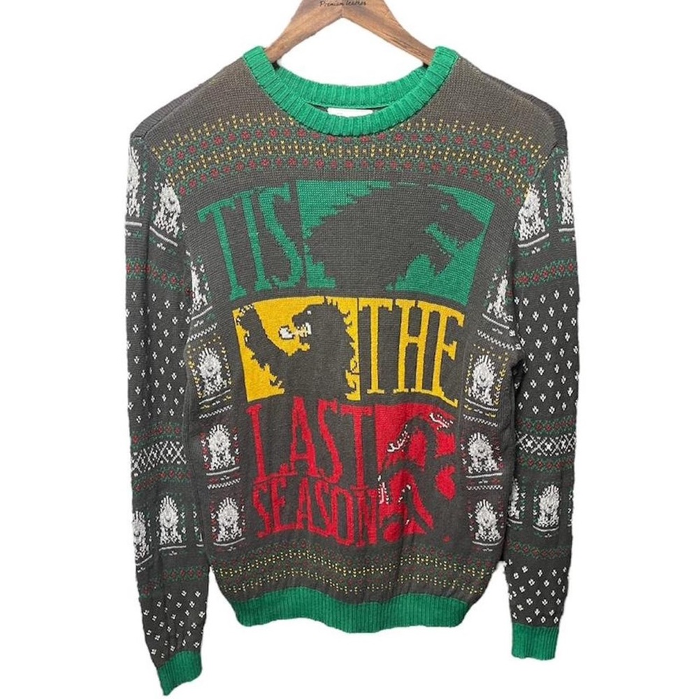 HBO Game of Thrones ‘tis the last season long sleeve crewneck TV series sweater